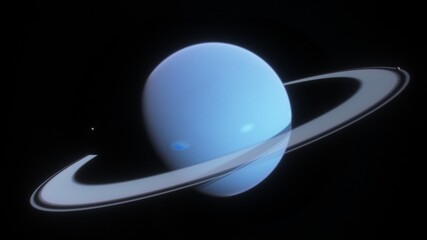 realistic exoplanet, beautiful alien planet in far space, detailed planet surface, science fiction wallpaper, cosmic landscape 3d render