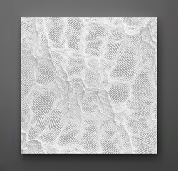 Abstact marble texture. Background with dynamic particles. 3d vector Illustration.