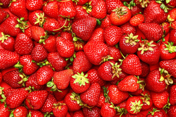 Fresh ripe strawberry as background