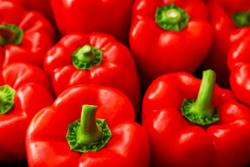 Red bell pepper as background