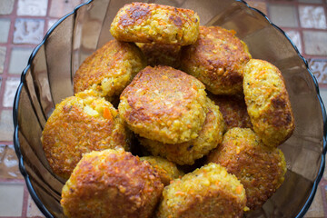 Vegan chickpea falafel in a plate
