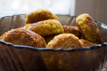 Vegan chickpea falafel in a plate
