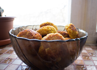 Vegan chickpea falafel in a plate