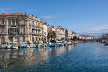 Fototapeta premium Sete town in France