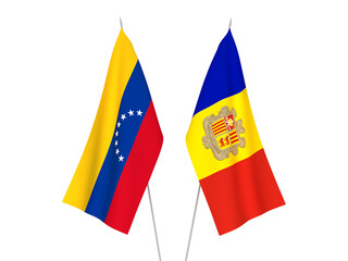 Andorra and Venezuela flags