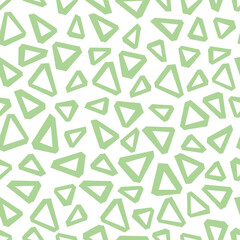 Seamless pattern of abstract doodle objects. Paper cut modern contemporary style. Vector