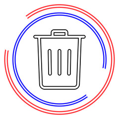 Trash vector icon