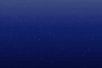 Backdrop of gradient night sky with multilayered stars. Vector illustration. 