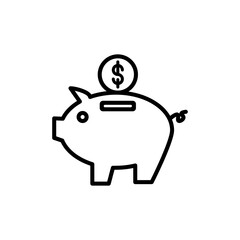 piggy bank icon 