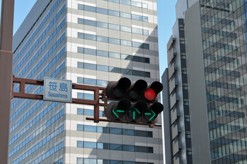 笹島交差点の信号機