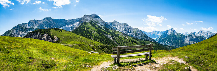 landscape at the european alps