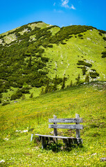 landscape at the european alps