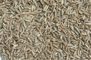 Cumin Seeds Close Up Background Image.
