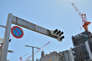 錦通本町交差点の信号機
