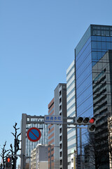 錦通本町交差点の信号機