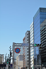 錦通本町交差点の信号機