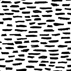 Seamless pattern black lines chalk grid design, abstract simple scandinavian style background grunge texture. trend of the season. Can be used for Gift wrap fabrics, wallpapers. Vector