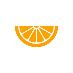 Lemon slice vector icon.