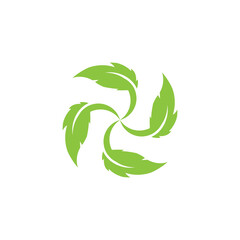 Leaf  ecology Logo Template vector