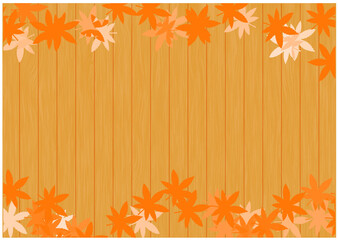 Autumn leaves background / vector