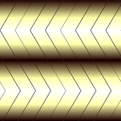 Zigzag stripes with metallic effect. Vector seamless pattern for wallpaper, fabric, wrapping paper.