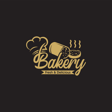 Vintage Retro Bakery Logo Badges And Labels Stock Vector
