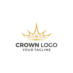 Crown Logo Design Vector Template