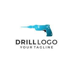 Abstract Drill Logo Sign Vector Template