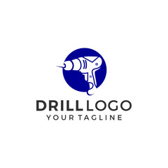Abstract Drill Logo Sign Vector Template