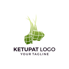 Ketupat logo icon flat design vector template