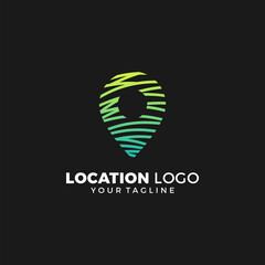 location colorful logo design vector template