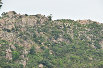 view of the mountains