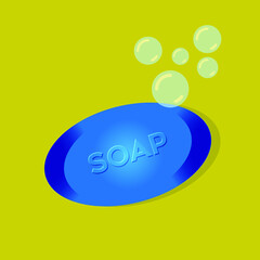 soap bubble realistic vector antibacterial template