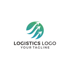 Logistic company vector logo. Arrow icon. Delivery icon. Arrow icon. Arrow vector. Delivery service logo. Web, Digital, Speed, Marketing, Network icon.