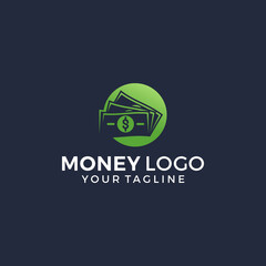 fast money logo combination. Fast pay symbol or icon. Unique cash and digital logotype design template.