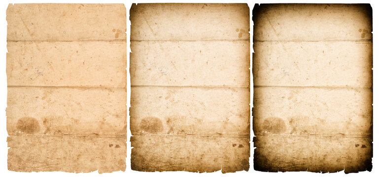 Used old paper texture background vignette