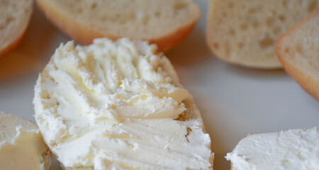 Ciabatta with cream cheese
