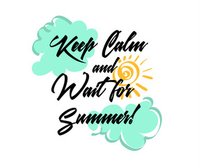 Summer poster. Vector illustration.