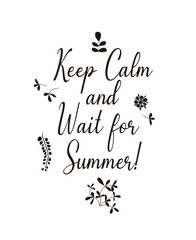 Summer poster. Vector illustration.