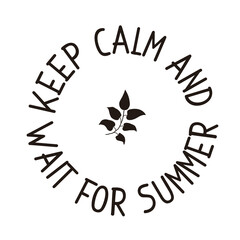 Summer poster. Vector illustration.