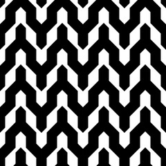 Classic vintage seamless pattern with zigzag chevron triangles scandinavian style. black isolated on White background. Can be used for greeting card design, Gift wrap, fabrics, wallpapers. Vector