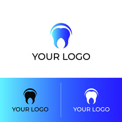 Dentist Logo tooth shape design vector template...Dental Clinic