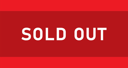 sold out sign stamp, sold out banner