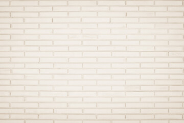 Background of wide cream brick wall texture. Old brown brick wall concrete or stone wall textured, wallpaper limestone abstract flooring/Grid uneven interior rock. Home or office design backdrop.