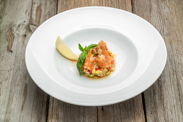 French Bouillabaisse fish soup with seafood
