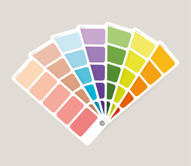 Vector color palette. Illustration for print design. Icon set.