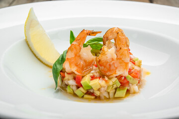 French Bouillabaisse fish soup with seafood
