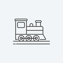 Locomotive icon. Train symbol modern, simple, vector, icon for website design, mobile app, ui. Vector Illustration