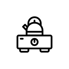 stove icon vector symbol template