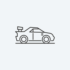 Sport car icon. Race car symbol modern, simple, vector, icon for website design, mobile app, ui. Vector Illustration